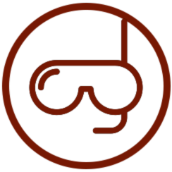Goggles icon to indicate going deeper