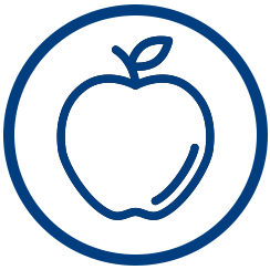 Icon of an apple